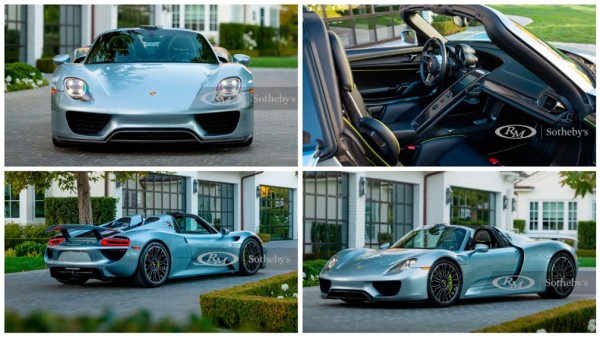 На продажу выставили редчайший гибридный суперкар Porsche 918 Spyder с минимальным пробегом