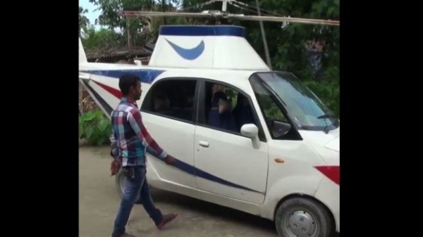 Житель Бахрейна превратил автомобиль в нелетающий вертолет