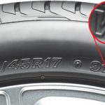 Направление резины: надпись Rotation