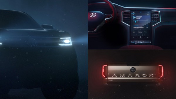VOLKSWAGEN AMAROK нового поколения получил большой вертикальный дисплей в салоне
