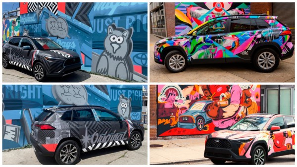 Американские художники подготовили три уникальных Toyota Corolla Cross