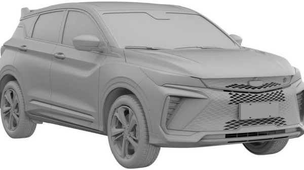 В РФ запатентован обновленный кроссовер GEELY Coolray 2023 года