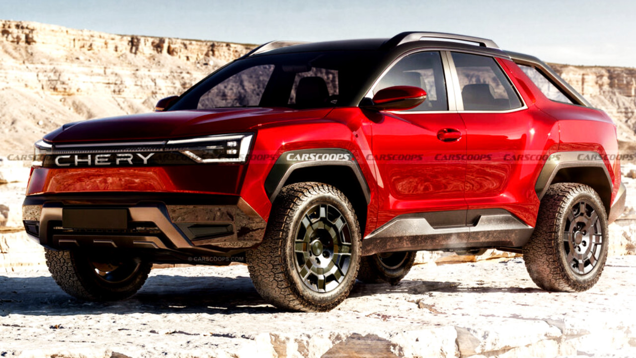 Иллюстрация 101auto.ru: Chery готовит компактный пикап в стиле Ford Maverick для глобальных рынков