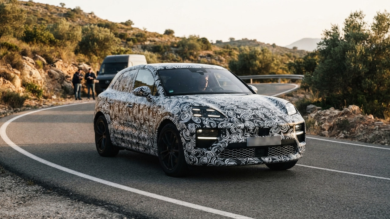 Иллюстрация 101auto.ru: Новый бензиновый Porsche Macan сбрасывает маску Audi и готовит гибридную версию
