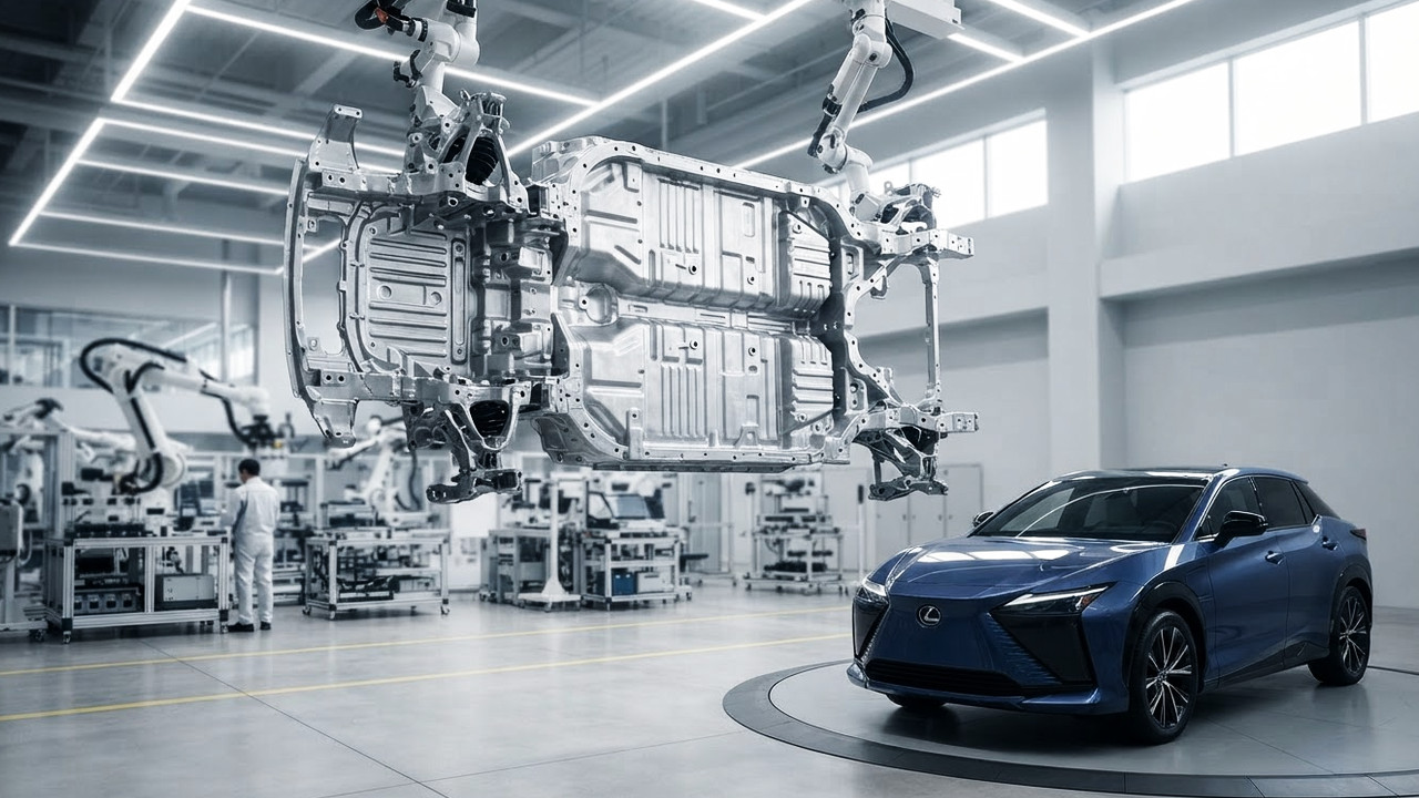 Иллюстрация 101auto.ru: Lexus готовит новый электрокроссовер для Китая с технологией gigacasting