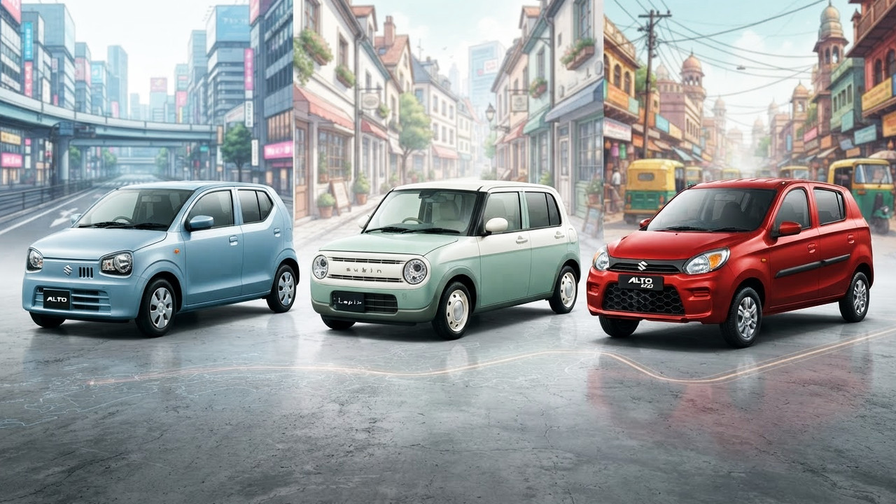 Иллюстрация 101auto.ru: Suzuki Alto продаётся в пяти версиях: чем отличаются машины для разных рынков