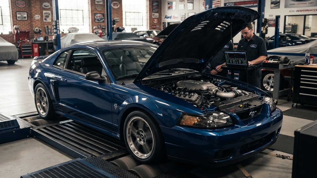 Иллюстрация 101auto.ru: Ford вернул к жизни редкий прототип Mustang с V10 и показал его мощность