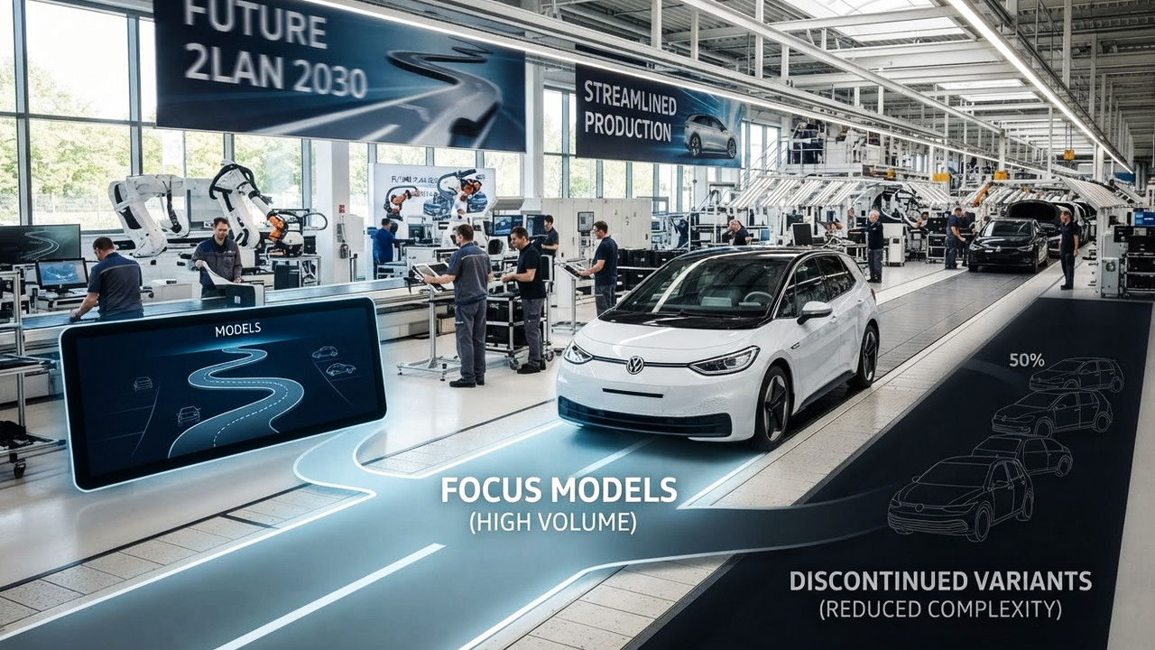 Иллюстрация 101auto.ru: Volkswagen сократит половину модельного ряда и до 50 000 рабочих мест к 2035 году