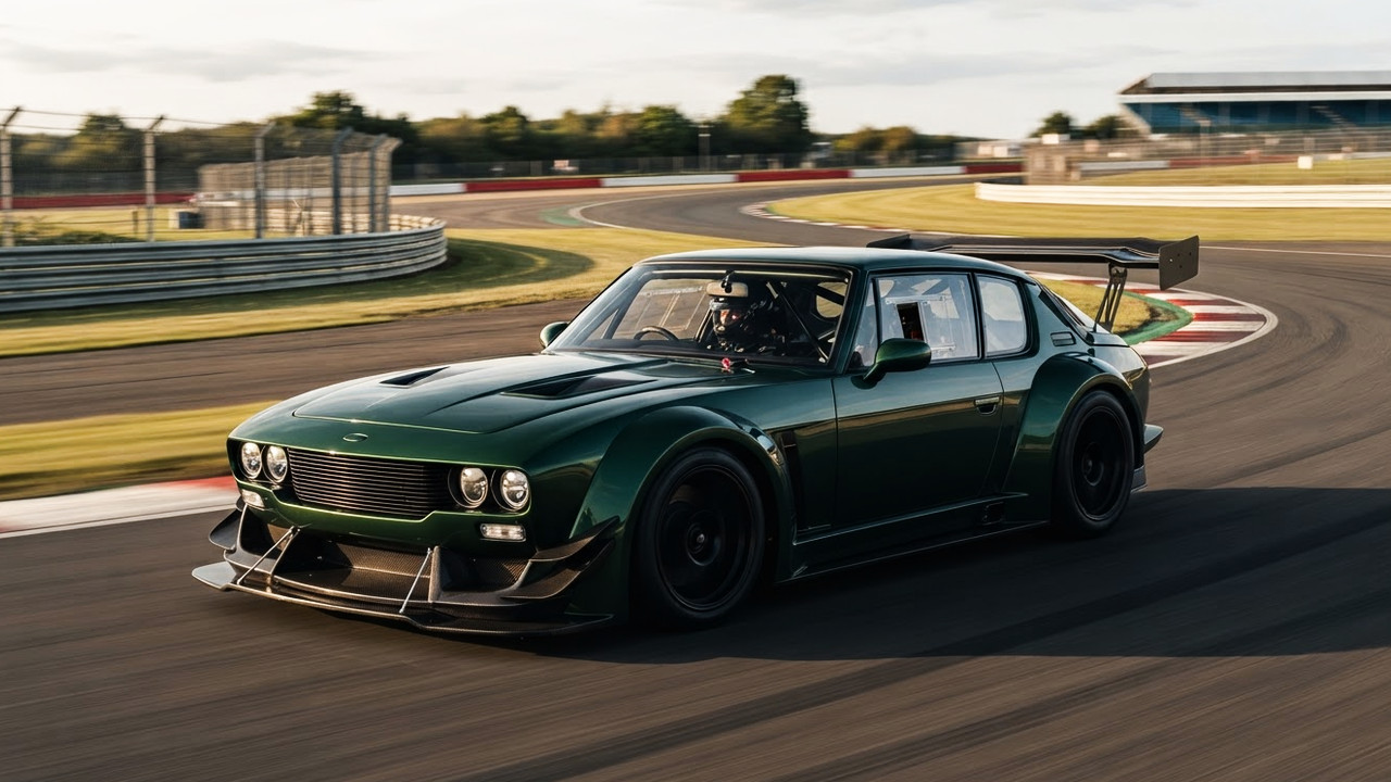 Иллюстрация 101auto.ru: Jensen Interceptor GTX показали с 960-сильным V8 и огромным антикрылом