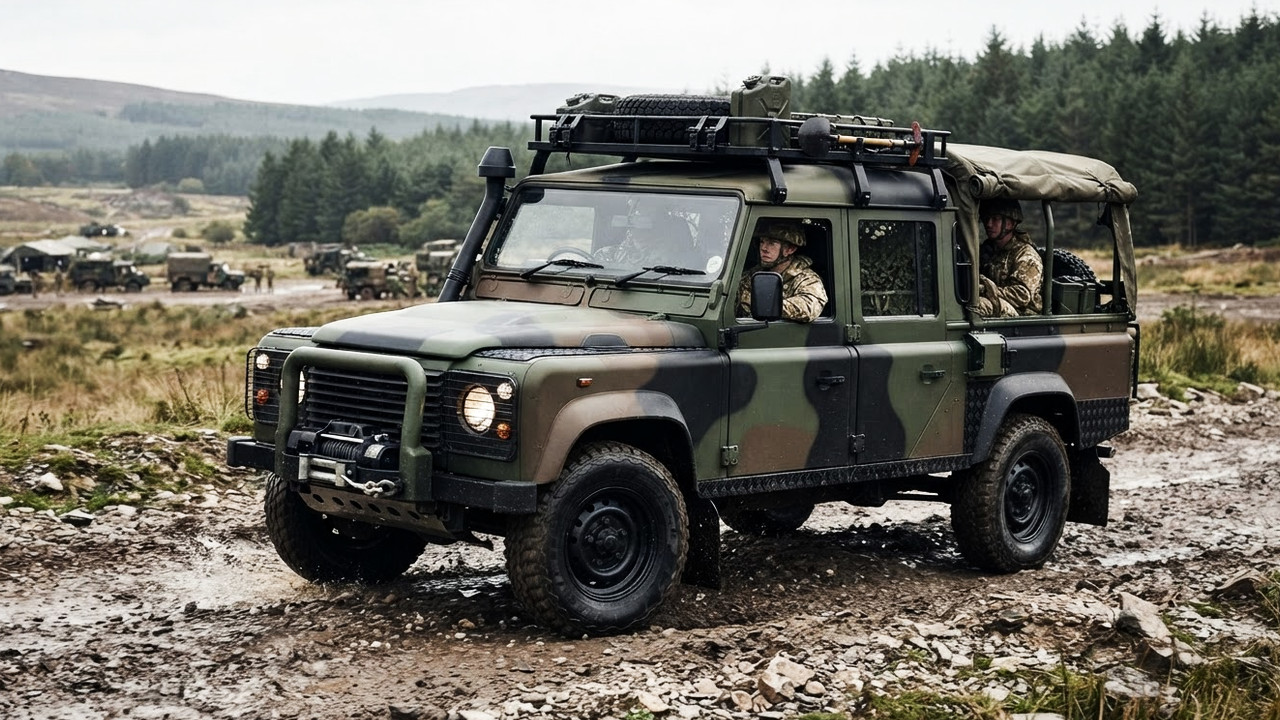 Иллюстрация 101auto.ru: Land Rover представила Defender Wolf Series II для армии Великобритании