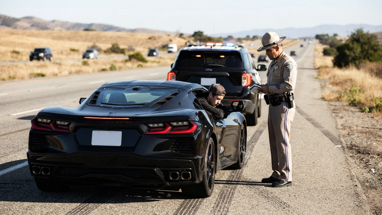 Иллюстрация 101auto.ru: 17-летнего водителя Corvette поймали на скорости 123 mph и сообщили родителям