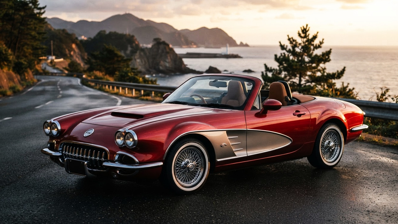 Иллюстрация 101auto.ru: Mitsuoka LA1: японский родстер на базе Mazda MX-5 в стиле Chevrolet Corvette C1