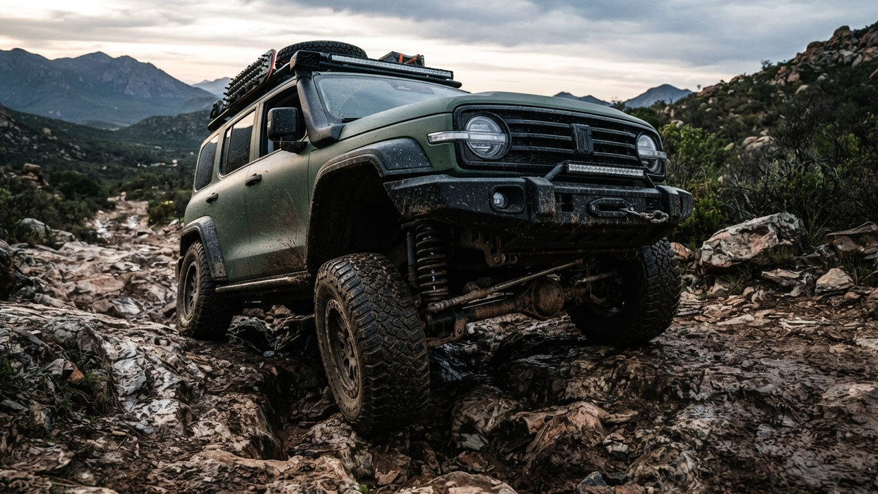 Иллюстрация 101auto.ru: GWM Tank 300 Hooke Trail получил неразрезной передний мост для тяжёлого бездорожья