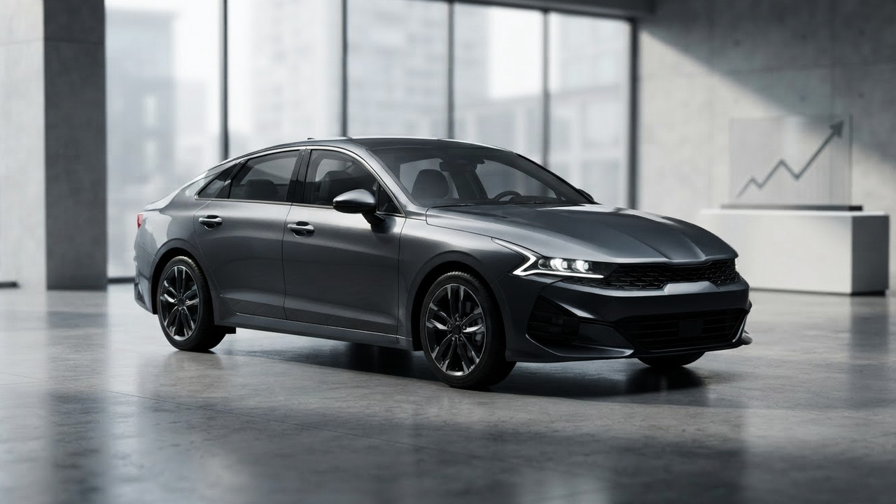 Иллюстрация 101auto.ru: Kia подняла цены на K5 2027 и убрала топовую версию EX