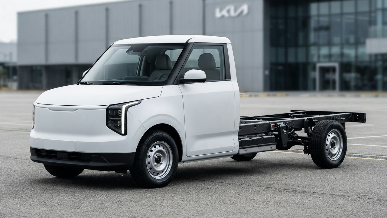 Иллюстрация 101auto.ru: Kia PV5 получил шасси для фургонов, пикапов и кемперов: что известно