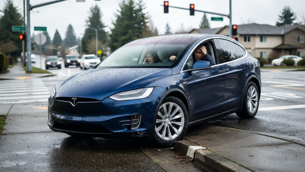 Иллюстрация 101auto.ru: Семья подала в суд на Tesla после аварии с Model X на перекрёстке