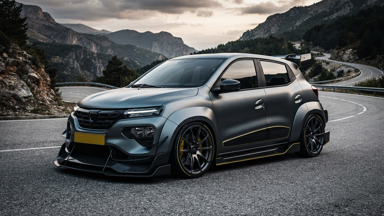 Иллюстрация 101auto.ru: Carpoint показал «заряженную» Dacia Spring, но у нее всего 80 л.с.