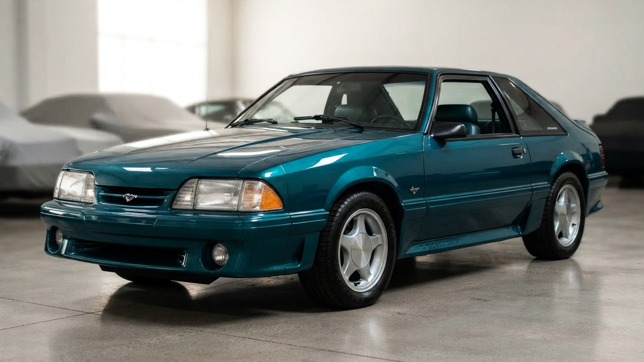 Иллюстрация 101auto.ru: Редкий Ford Mustang SVT Cobra 1993 года проехал всего 66 миль и ушёл с завода в сток