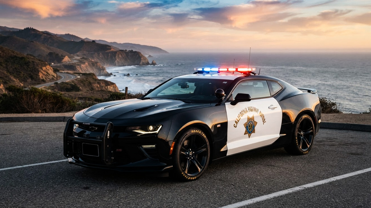 Иллюстрация 101auto.ru: California Highway Patrol вывела на службу последний Chevrolet Camaro в полицейской ливрее