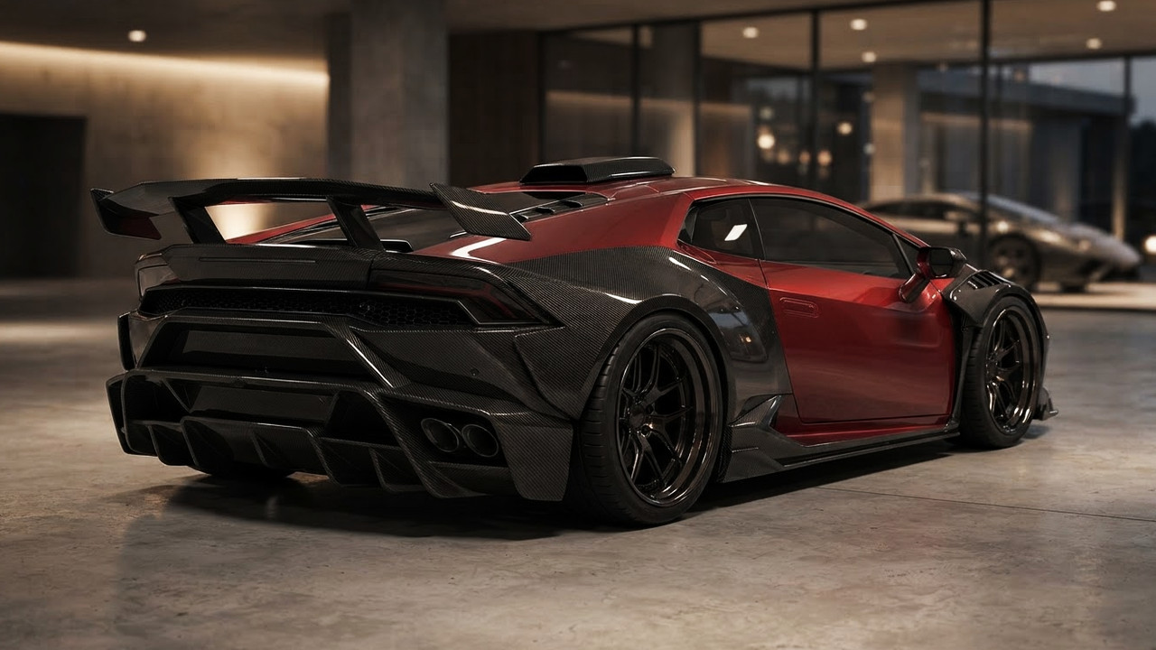 Иллюстрация 101auto.ru: Lamborghini Temerario получит широкий карбоновый обвес от 1016 Industries