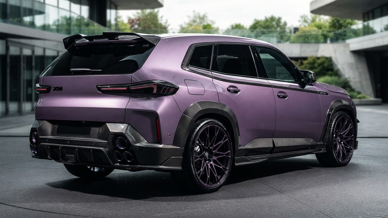Иллюстрация 101auto.ru: BMW XM в сиреневой сборке Larte Design получил 17 карбоновых деталей