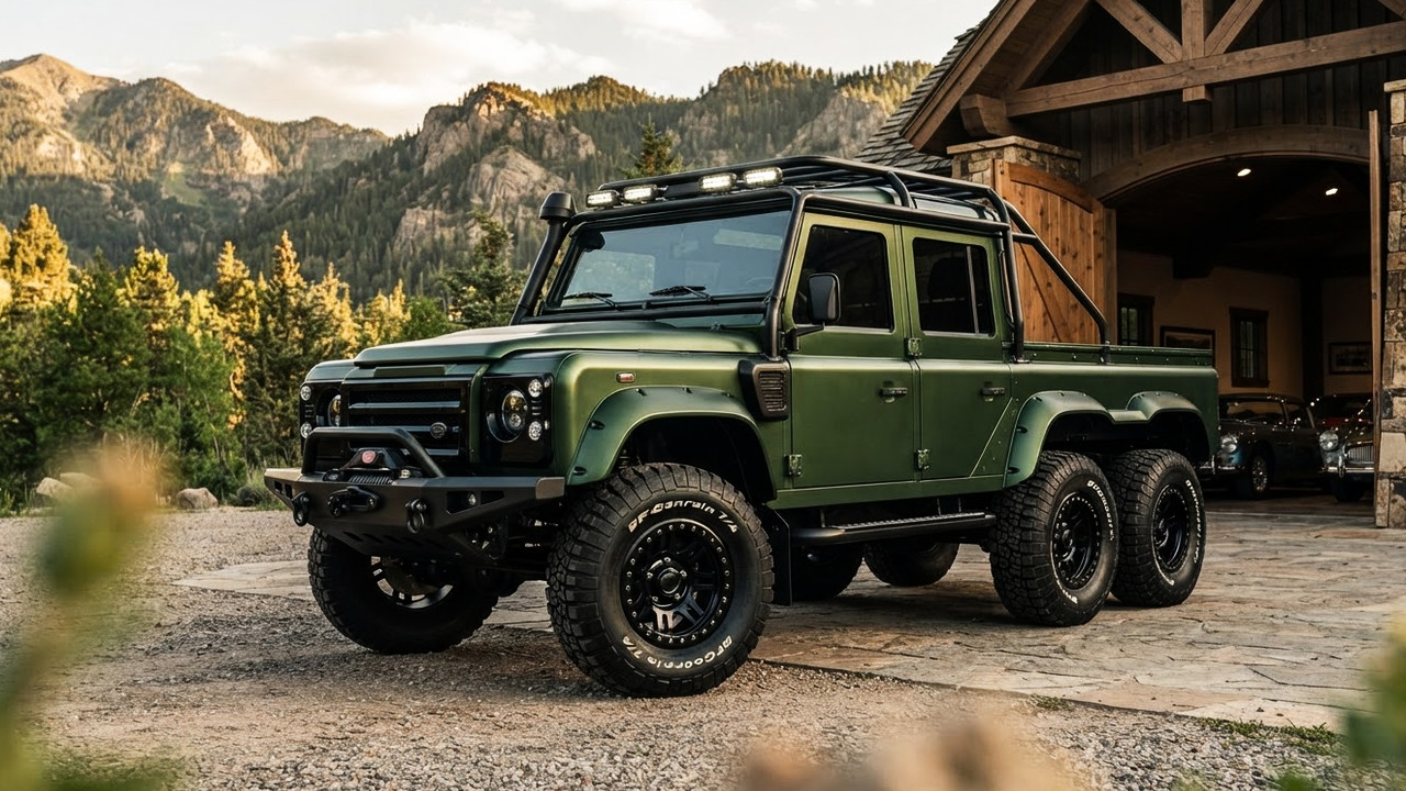 Иллюстрация 101auto.ru: Land Rover Defender 6x6 с 700-сильным V8 выставили на продажу в США за $300 тыс.