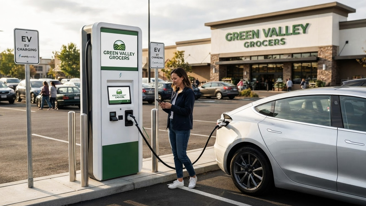 Иллюстрация 101auto.ru: Electrify America разрешила компаниям выпускать собственные брендированные EV-станции