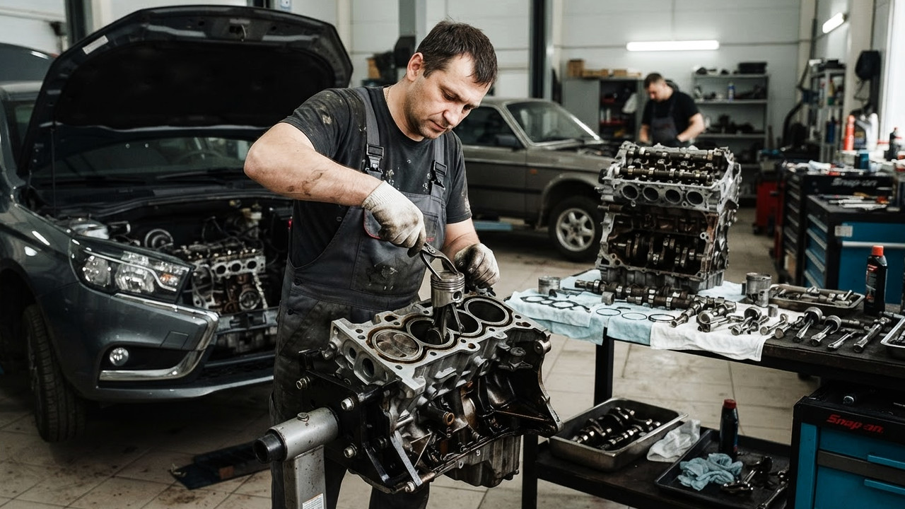 Иллюстрация 101auto.ru: Когда двигателю нужен капитальный ремонт, а когда — полный переборка